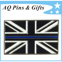UK Metal Flag Pin Abzeichen in Soft Enamel Badge (Abzeichen-123)